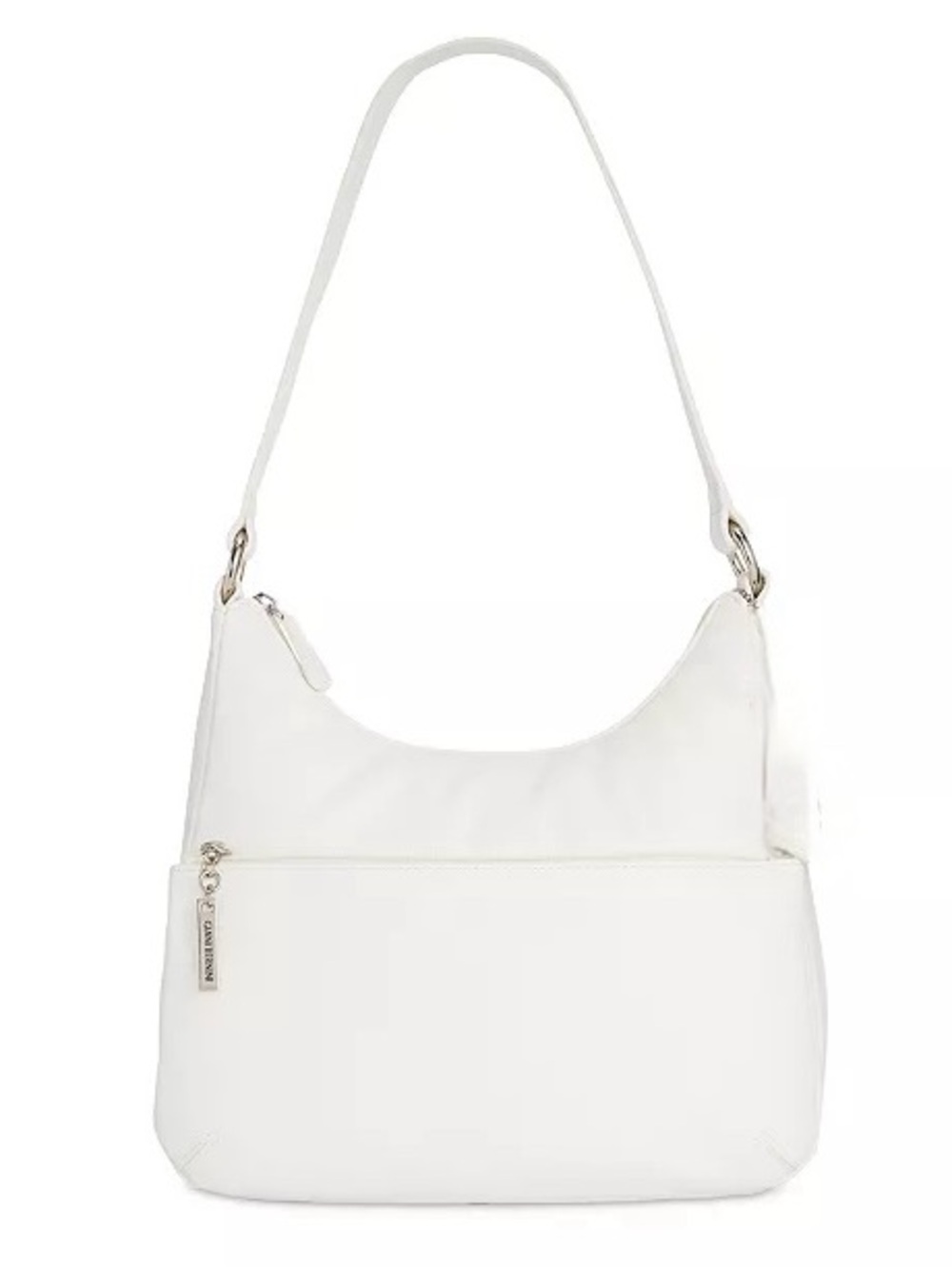 Gianni Bernini White Shoulder Bag - Sleek Everyday Purse